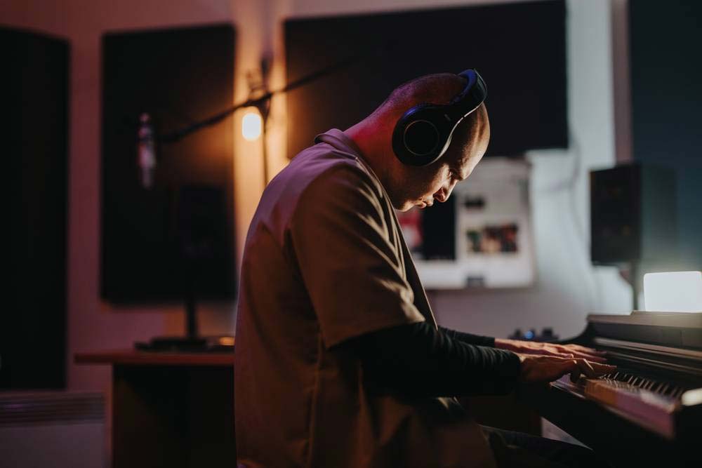 fejhallgatós zongora gyakorlás